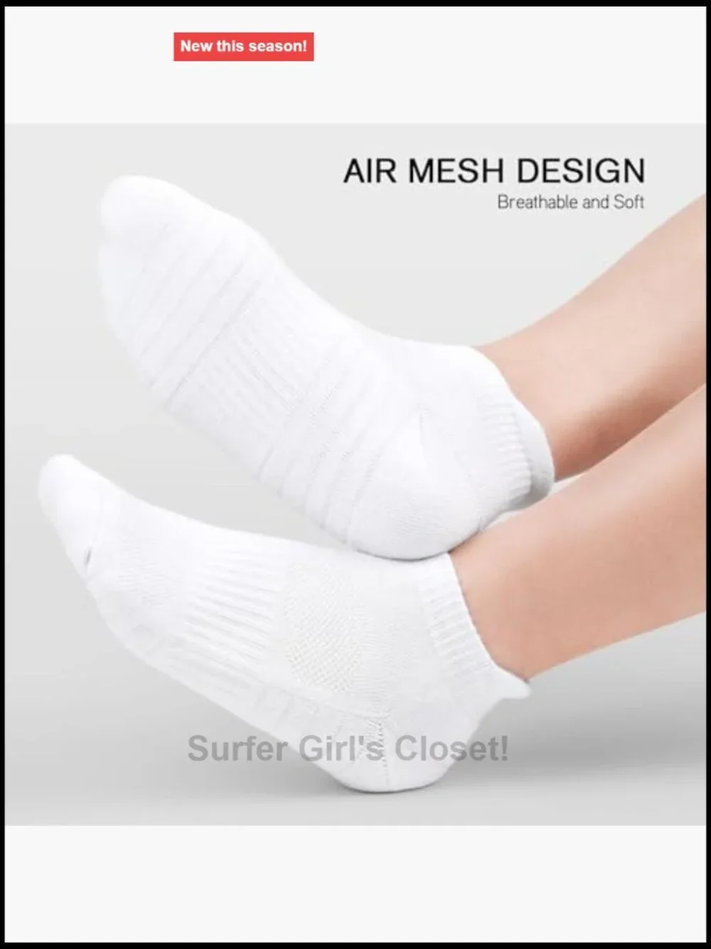 Low Cut Athletic Ankle Socks - Cushioned, Anti-Blister Tab, 6 Pairs